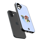 powerpuff girls cartoon back phone cover | glass case for iphone 16