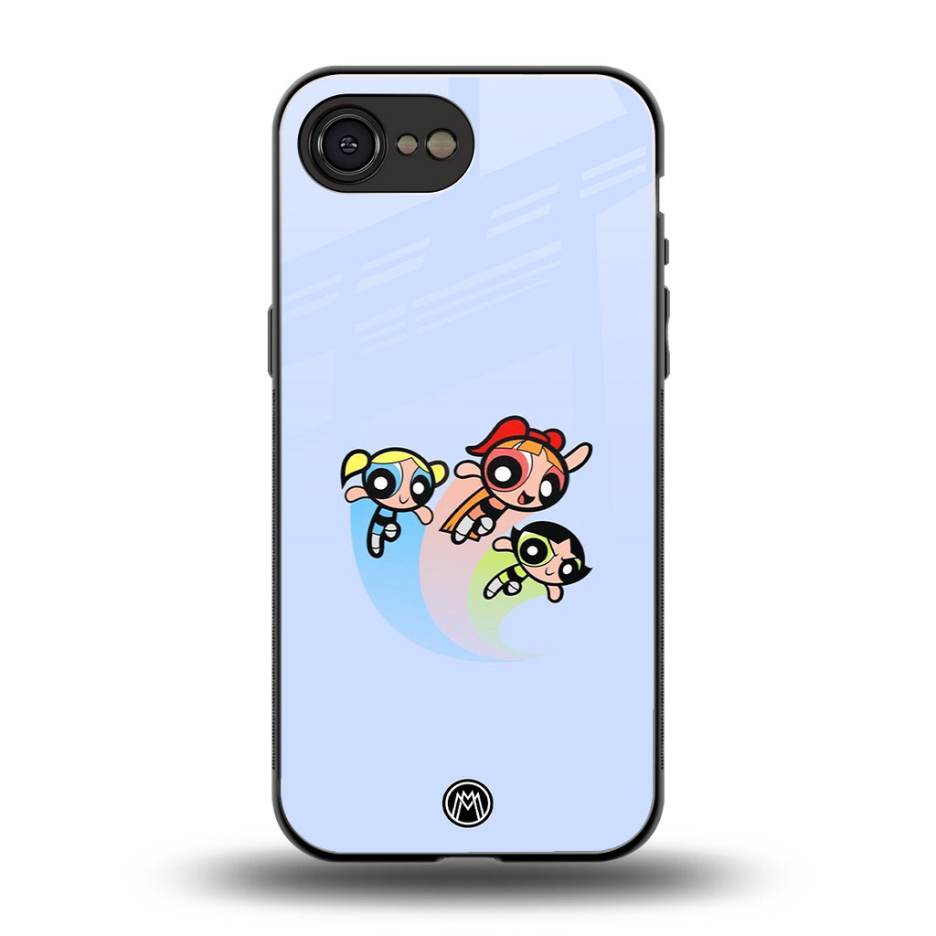 powerpuff girls cartoon back phone cover | glass case for iphone 16e