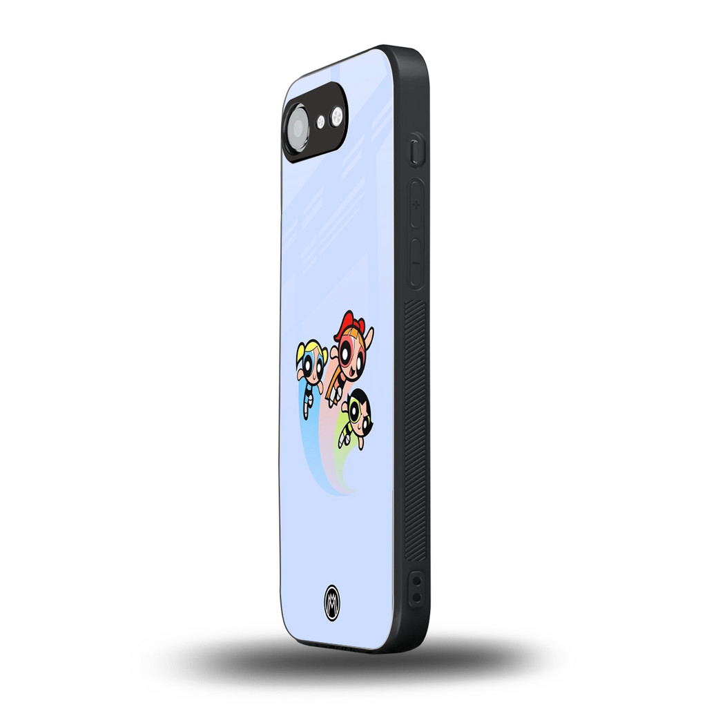 powerpuff girls cartoon back phone cover | glass case for iphone 16e