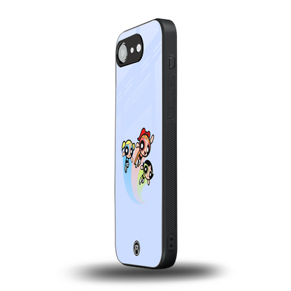 powerpuff girls cartoon back phone cover | glass case for iphone 16e