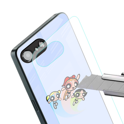 powerpuff girls cartoon back phone cover | glass case for iphone 16e