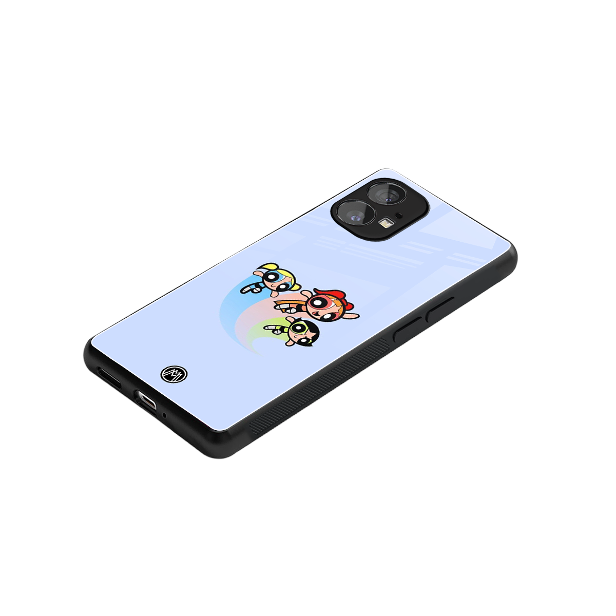 powerpuff girls cartoon back phone cover | glass case for nothing phone 1