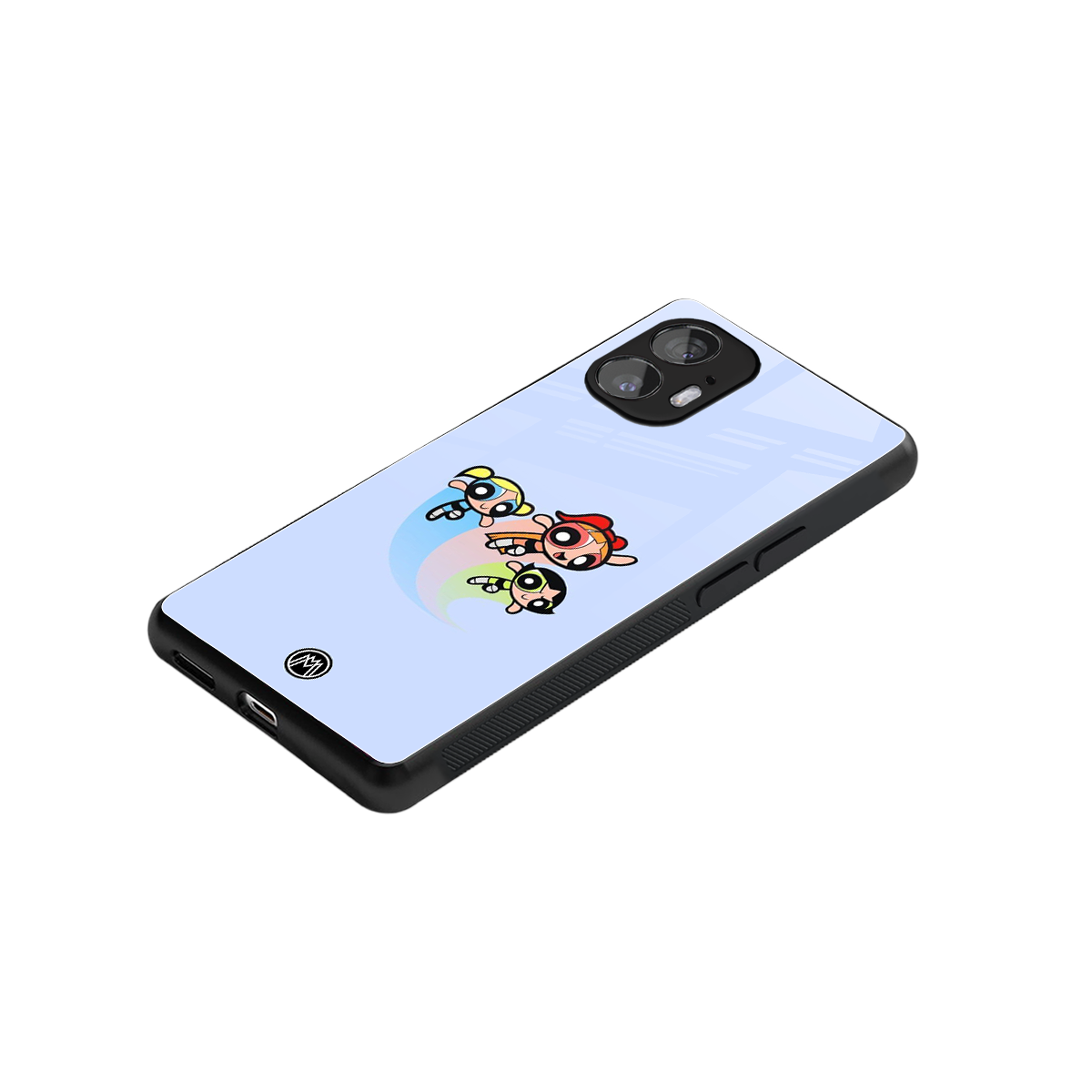 powerpuff girls cartoon back phone cover | glass case for nothing phone 2