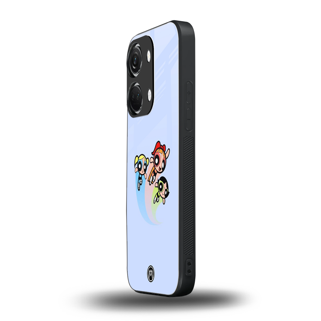 powerpuff girls cartoon back phone cover | glass case for oneplus nord 3