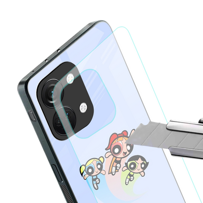 powerpuff girls cartoon back phone cover | glass case for oneplus nord 3