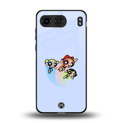 powerpuff girls cartoon back phone cover | glass case for oneplus nord 4