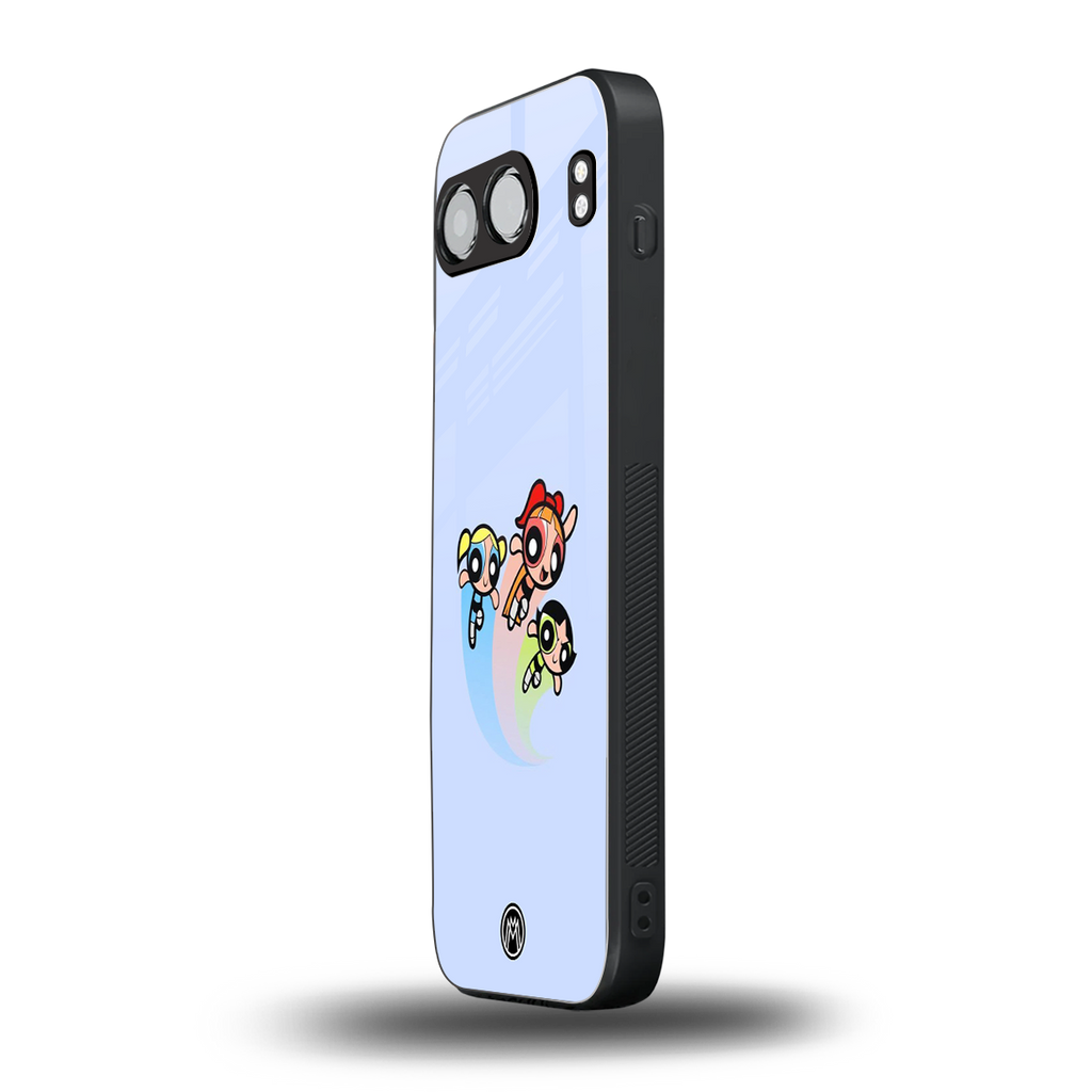 powerpuff girls cartoon back phone cover | glass case for oneplus nord 4
