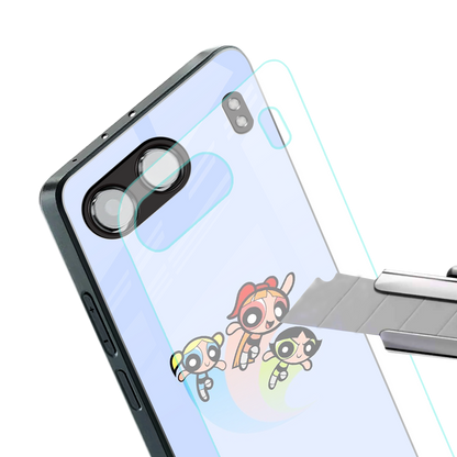 powerpuff girls cartoon back phone cover | glass case for oneplus nord 4