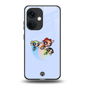 powerpuff girls cartoon back phone cover | glass case for oneplus nord ce 3