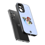 powerpuff girls cartoon back phone cover | glass case for oneplus nord ce 3