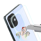 powerpuff girls cartoon back phone cover | glass case for oneplus nord ce 3