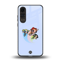powerpuff girls cartoon back phone cover | glass case for oneplus nord ce 4 lite