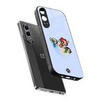 powerpuff girls cartoon back phone cover | glass case for oneplus nord ce 4 lite