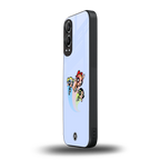 powerpuff girls cartoon back phone cover | glass case for oneplus nord ce 4 lite