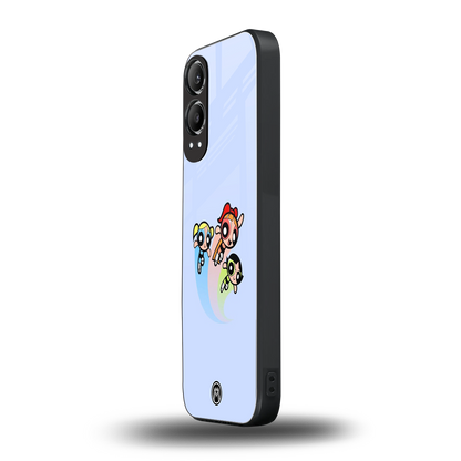powerpuff girls cartoon back phone cover | glass case for oneplus nord ce 4 lite
