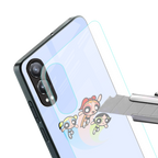 powerpuff girls cartoon back phone cover | glass case for oneplus nord ce 4 lite