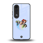 powerpuff girls cartoon back phone cover | glass case for oneplus nord ce 4