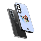 powerpuff girls cartoon back phone cover | glass case for oneplus nord ce 4