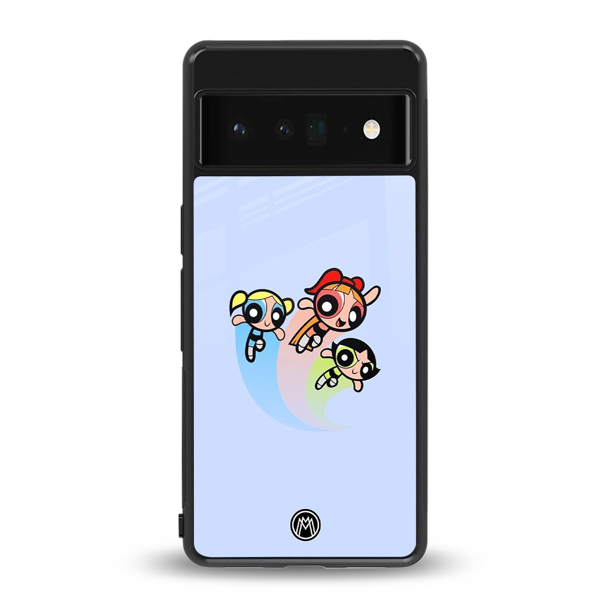 powerpuff girls cartoon back phone cover | glass case for google pixel 6 pro
