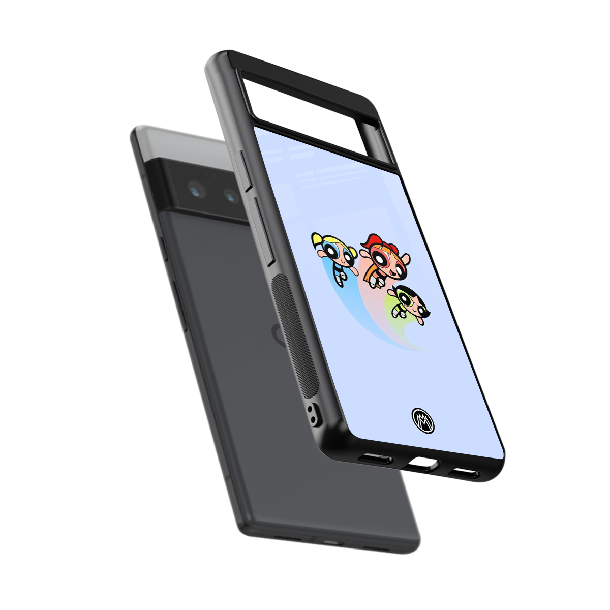 powerpuff girls cartoon back phone cover | glass case for google pixel 6 pro