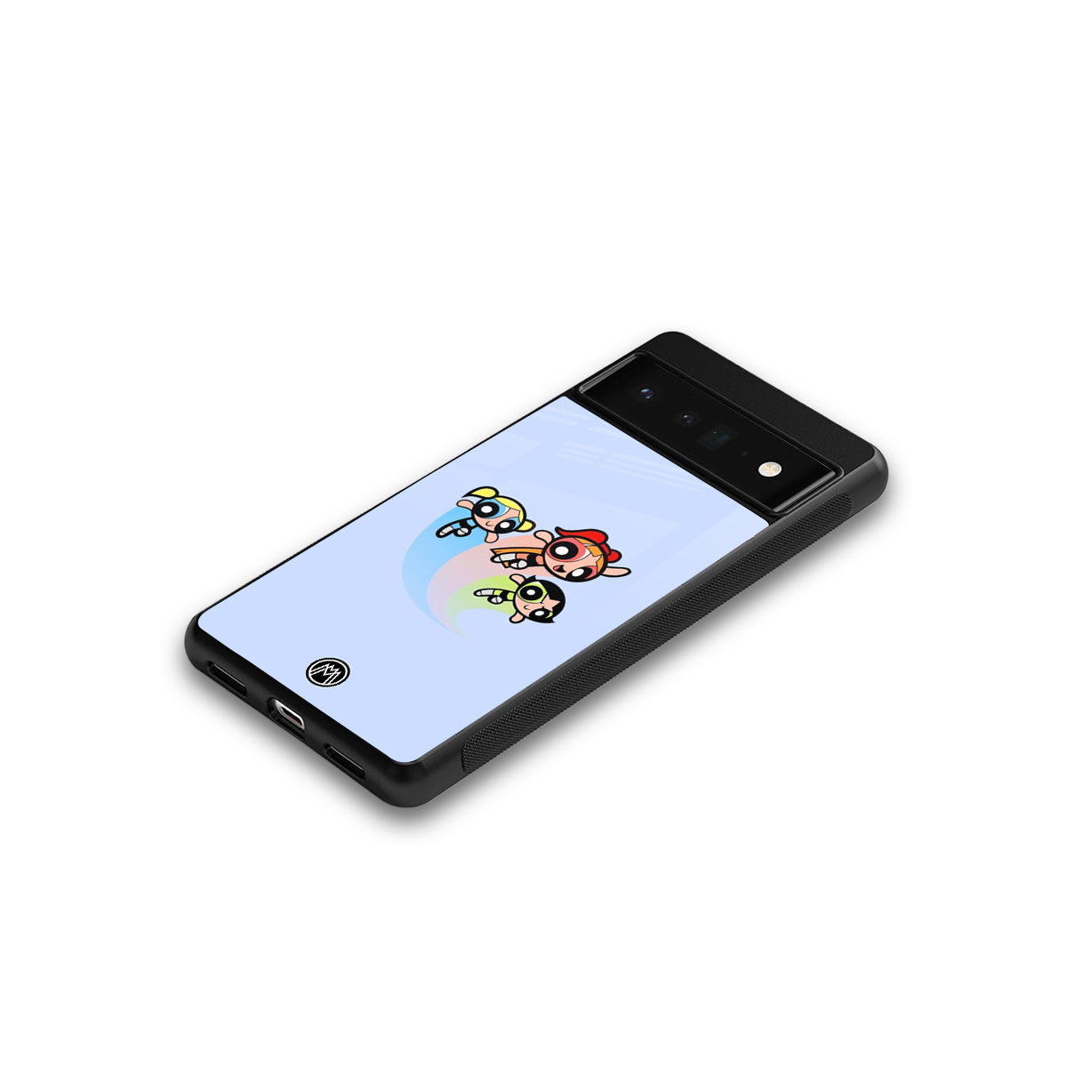 powerpuff girls cartoon back phone cover | glass case for google pixel 6 pro