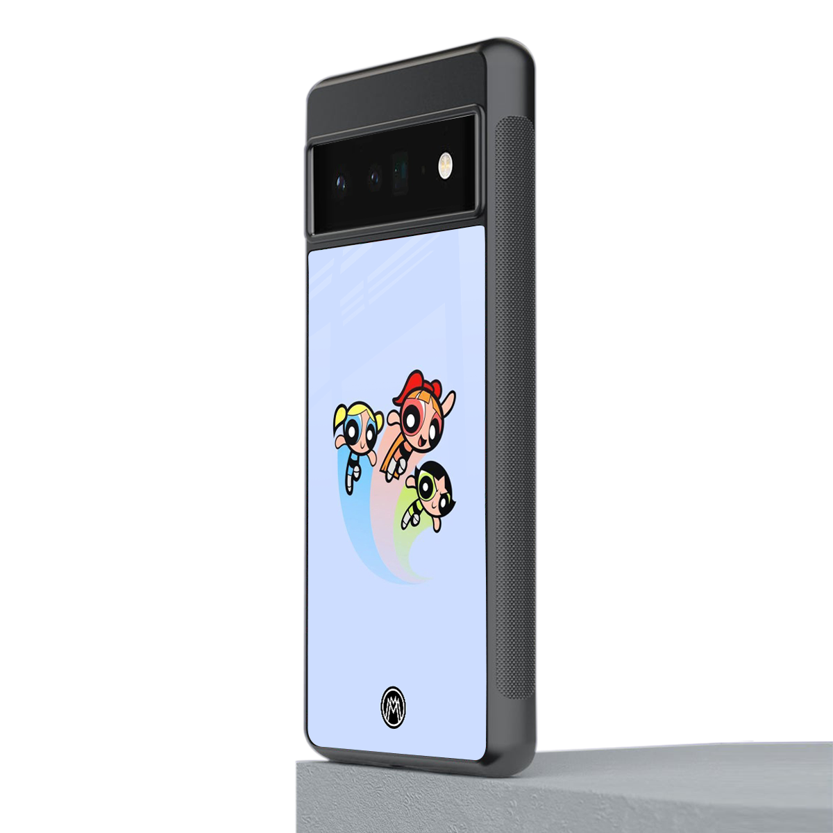 powerpuff girls cartoon back phone cover | glass case for google pixel 6 pro