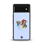 powerpuff girls cartoon back phone cover | glass case for google pixel 6