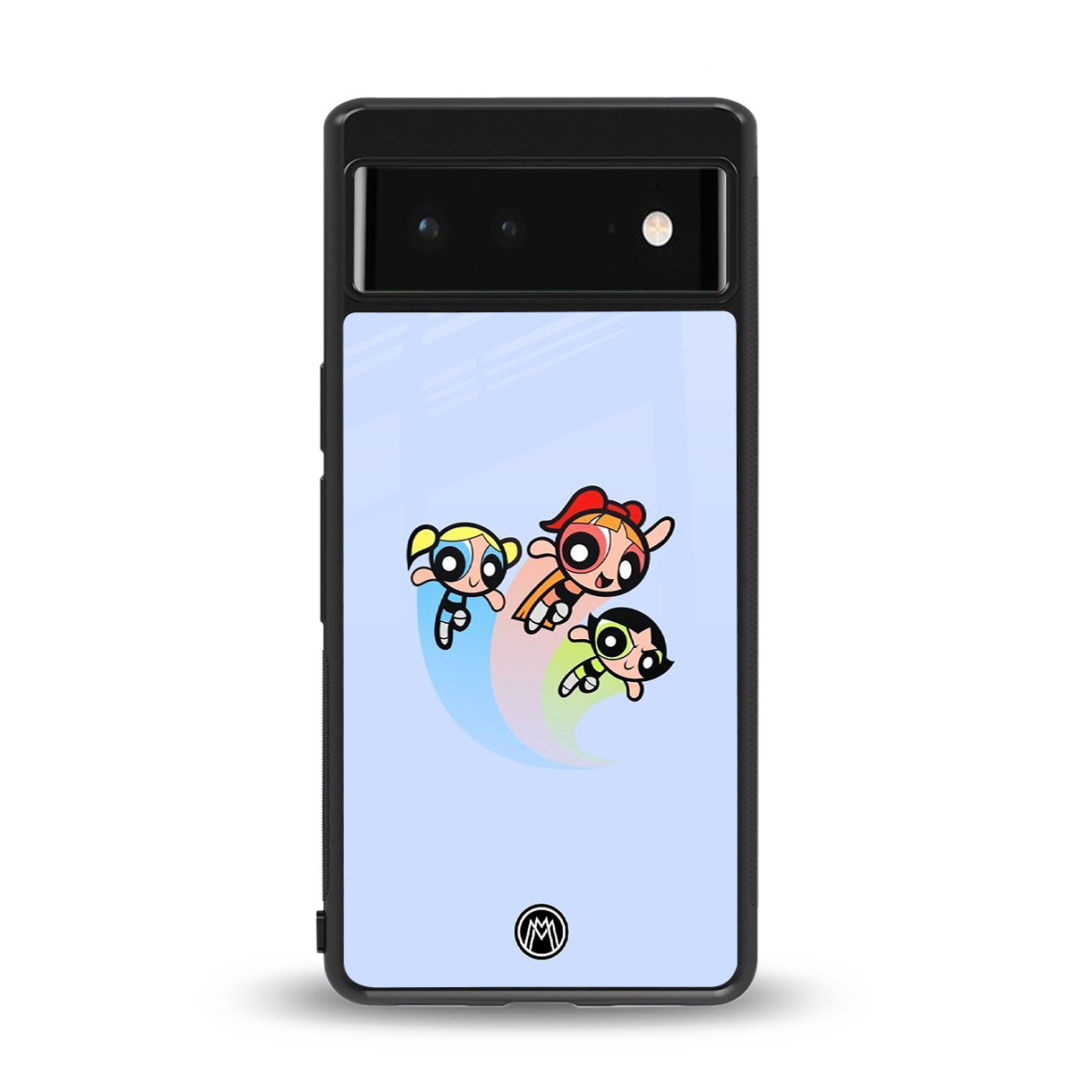 powerpuff girls cartoon back phone cover | glass case for google pixel 6