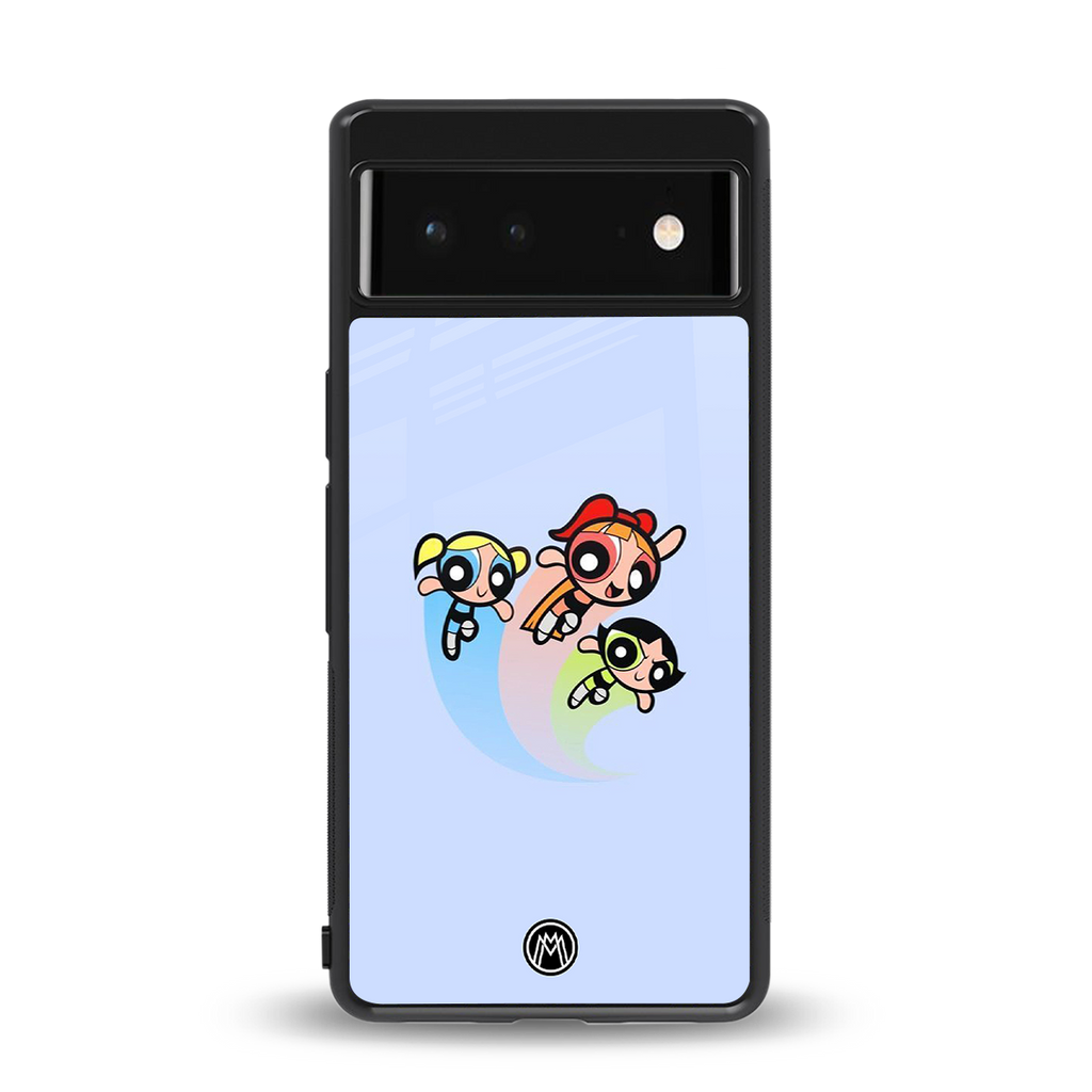 powerpuff girls cartoon back phone cover | glass case for Google Pixel 6A