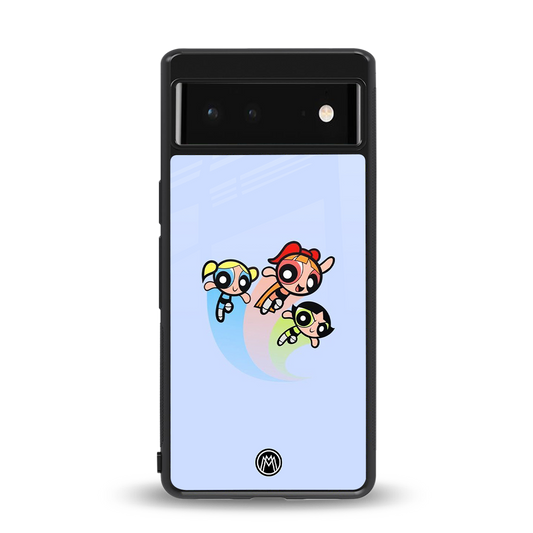 powerpuff girls cartoon back phone cover | glass case for Google Pixel 6A