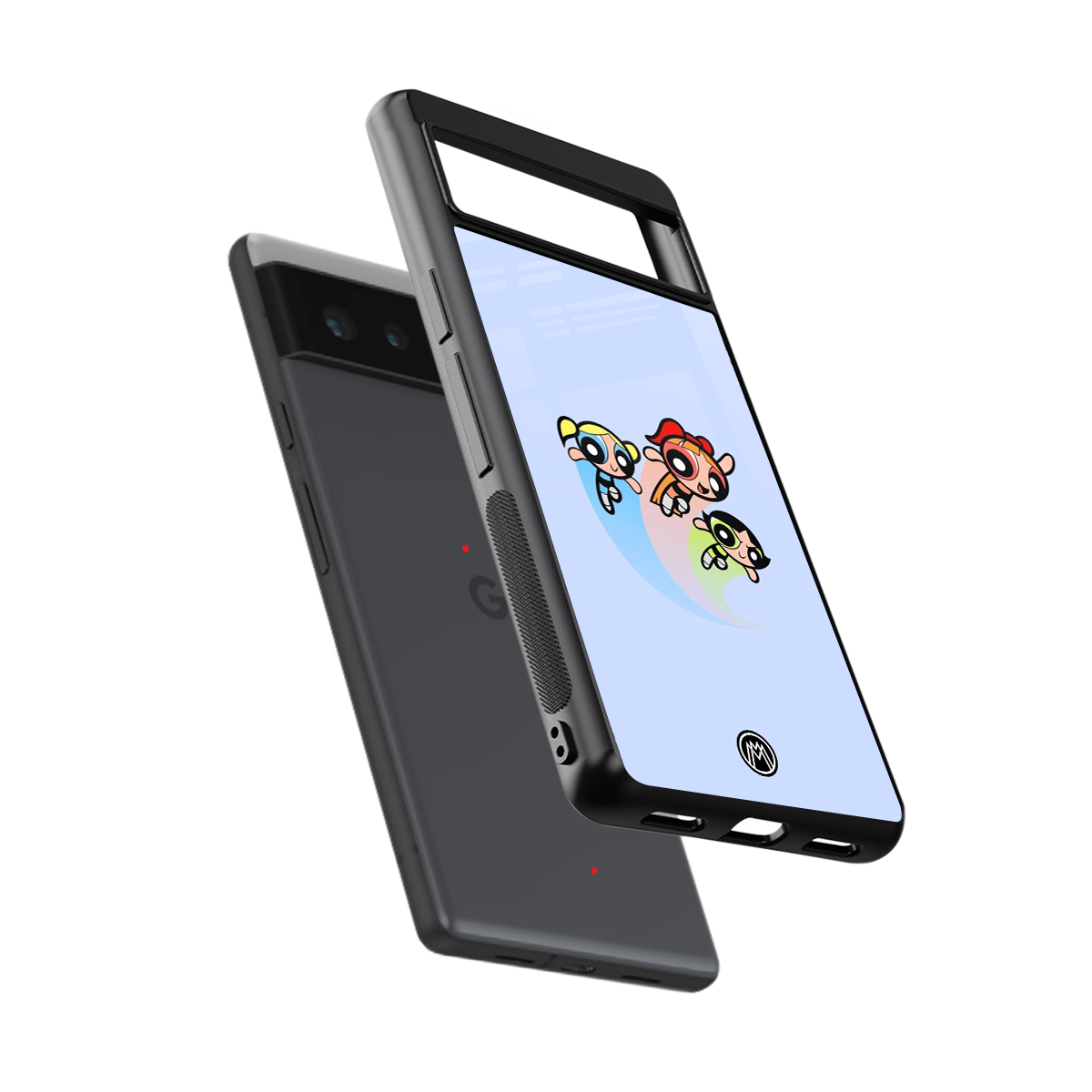 powerpuff girls cartoon back phone cover | glass case for google pixel 6