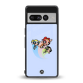 powerpuff girls cartoon back phone cover | glass case for google pixel 7 pro
