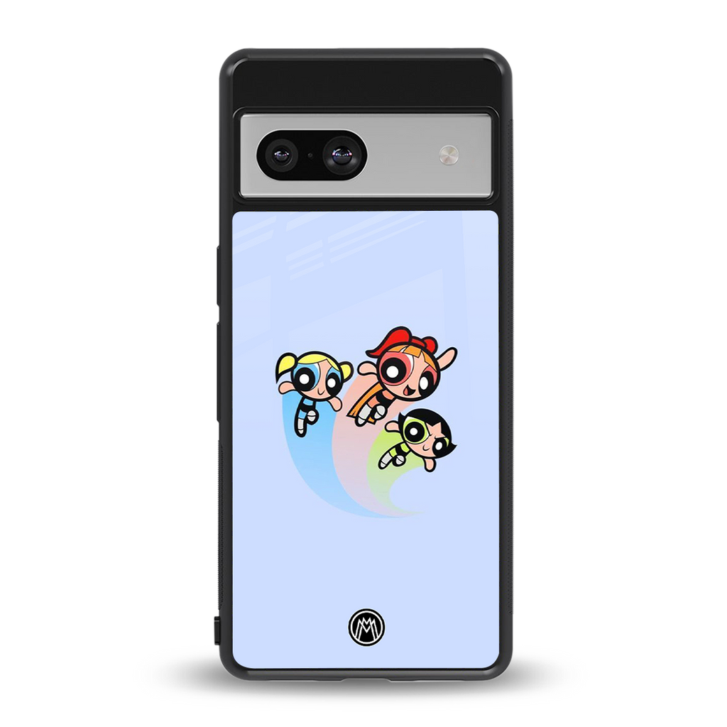 powerpuff girls cartoon back phone cover | glass case for Google Pixel 7