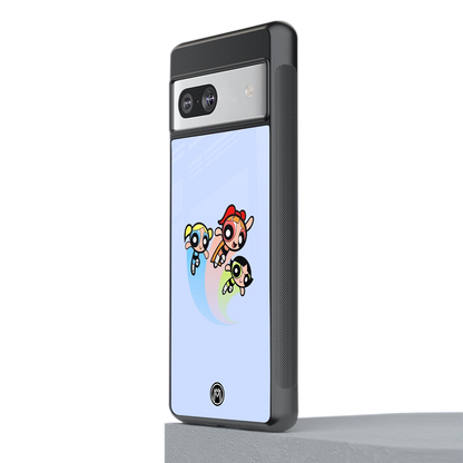 powerpuff girls cartoon back phone cover | glass case for Google Pixel 7