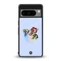 powerpuff girls cartoon back phone cover | glass case for google pixel 8 pro