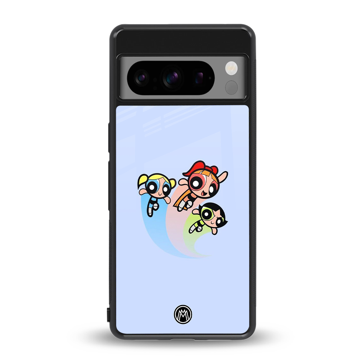 powerpuff girls cartoon back phone cover | glass case for google pixel 8 pro