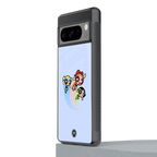powerpuff girls cartoon back phone cover | glass case for google pixel 8 pro