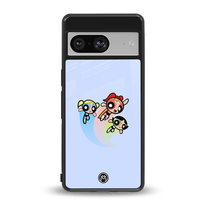 powerpuff girls cartoon back phone cover | glass case for Google Pixel 8
