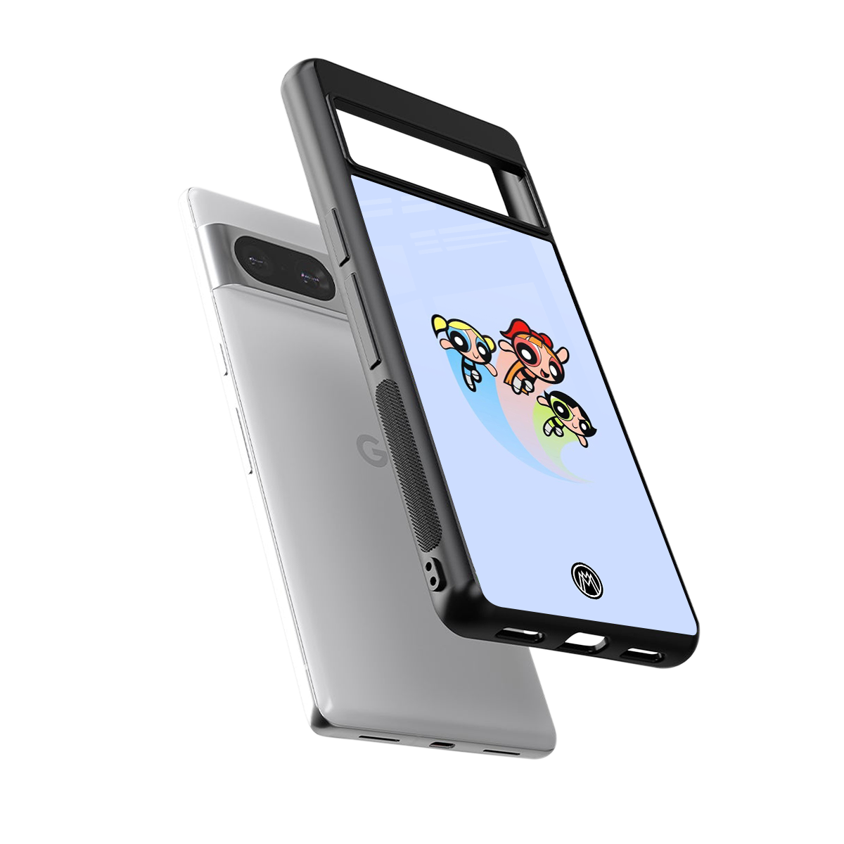 powerpuff girls cartoon back phone cover | glass case for Google Pixel 8