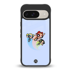 powerpuff girls cartoon back phone cover | glass case for google pixel 9