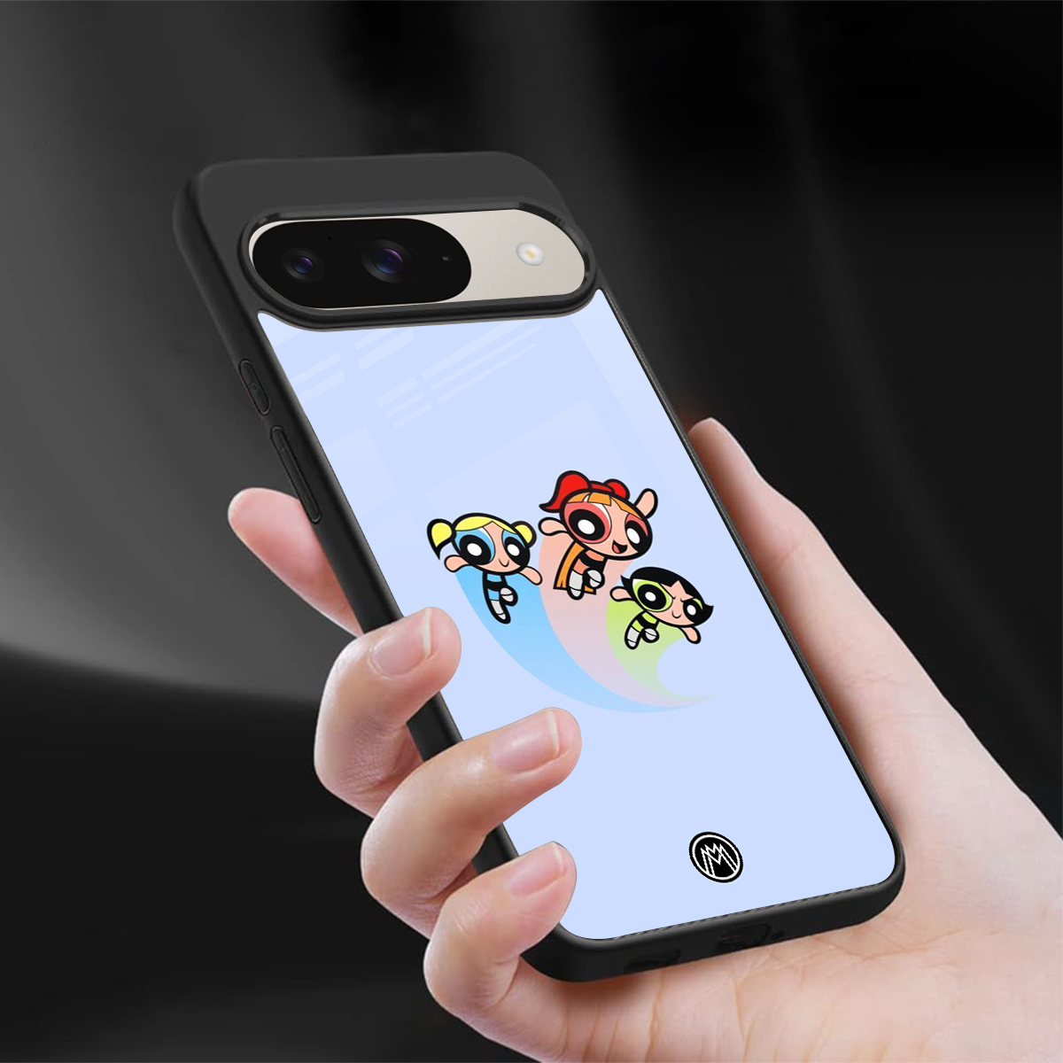 powerpuff girls cartoon back phone cover | glass case for google pixel 9