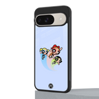 powerpuff girls cartoon back phone cover | glass case for google pixel 9