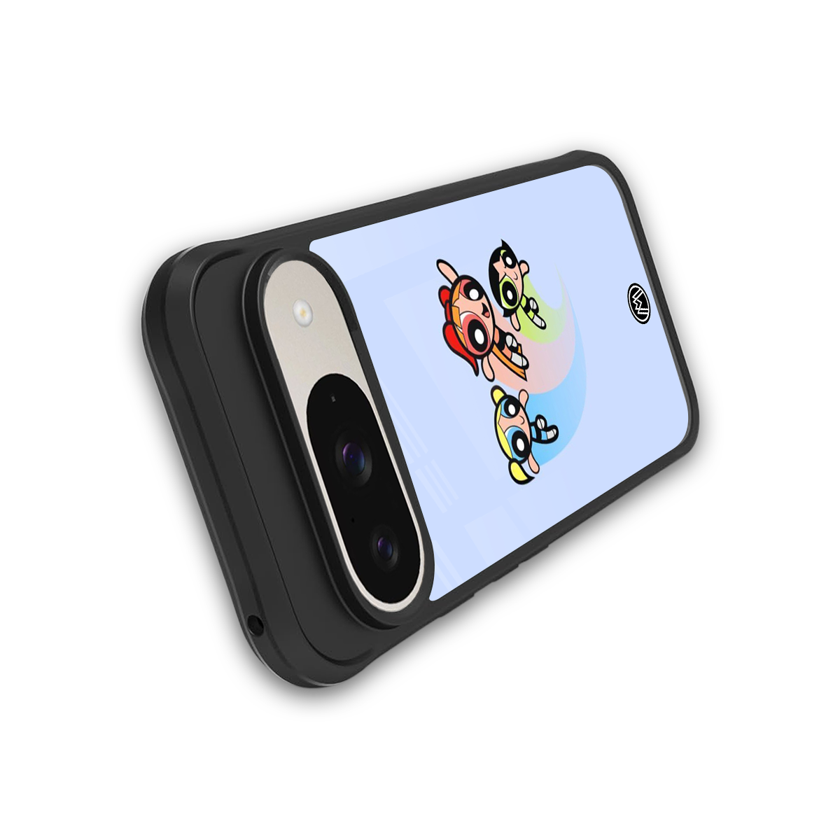 powerpuff girls cartoon back phone cover | glass case for google pixel 9