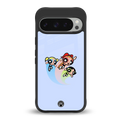 powerpuff girls cartoon back phone cover | glass case for google pixel 9 pro
