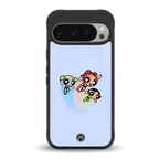 powerpuff girls cartoon back phone cover | glass case for google pixel 9 pro