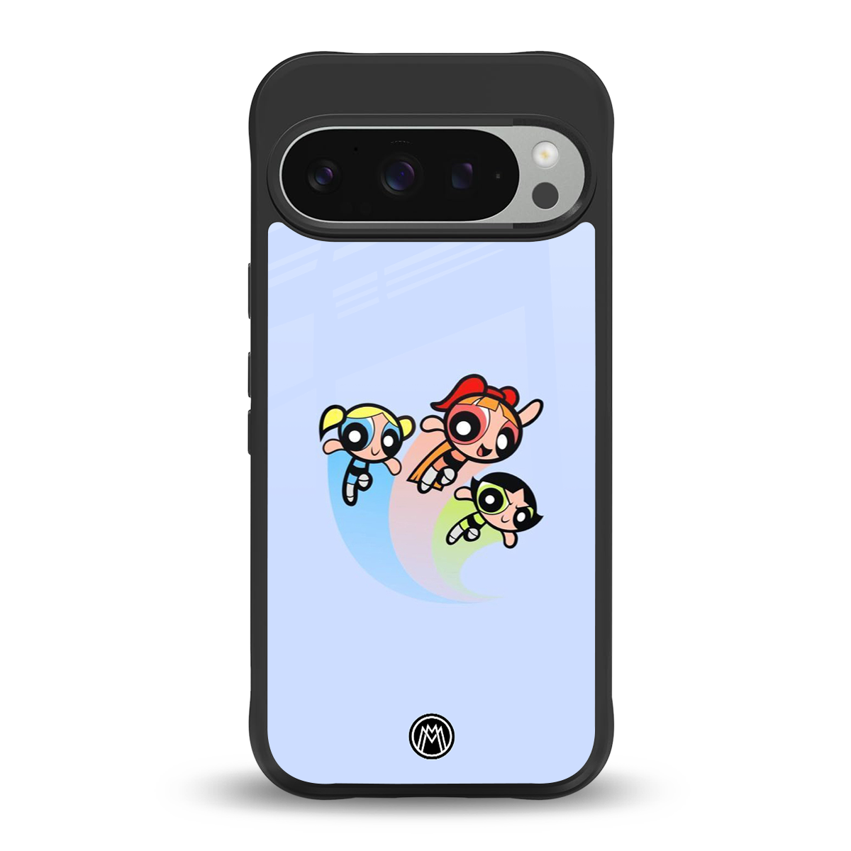 powerpuff girls cartoon back phone cover | glass case for google pixel 9 pro xl