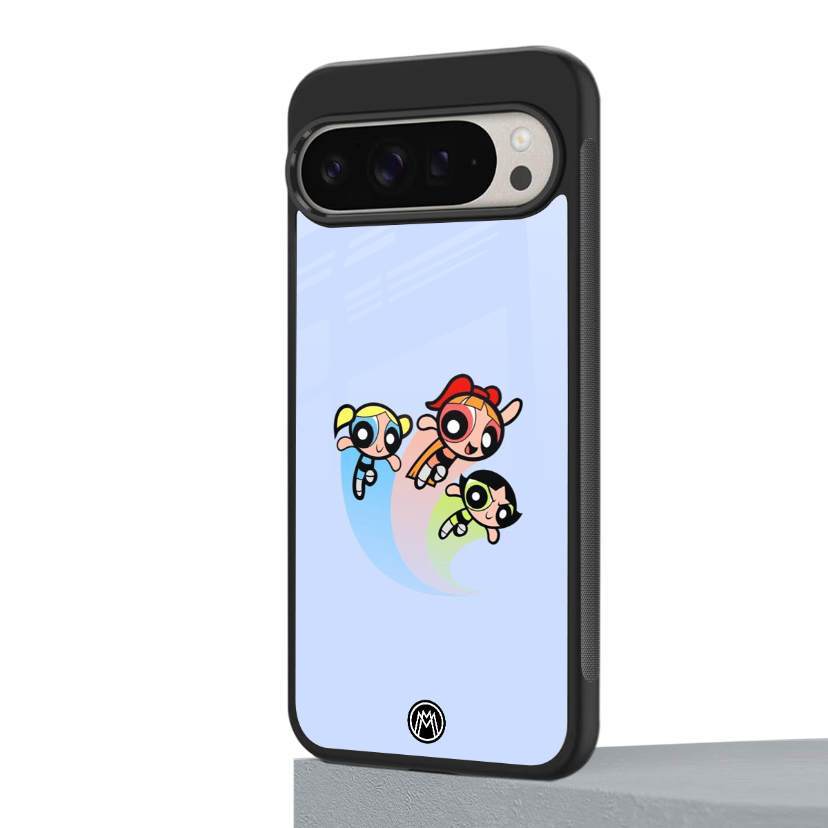 powerpuff girls cartoon back phone cover | glass case for google pixel 9 pro xl