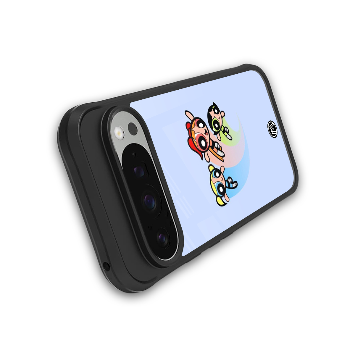 powerpuff girls cartoon back phone cover | glass case for google pixel 9 pro xl