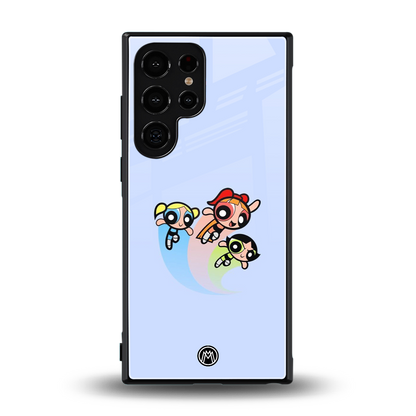 powerpuff girls cartoon back phone cover | glass case for samsung galaxy s24 ultra