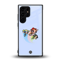 powerpuff girls cartoon back phone cover | glass case for samsung galaxy s23 ultra